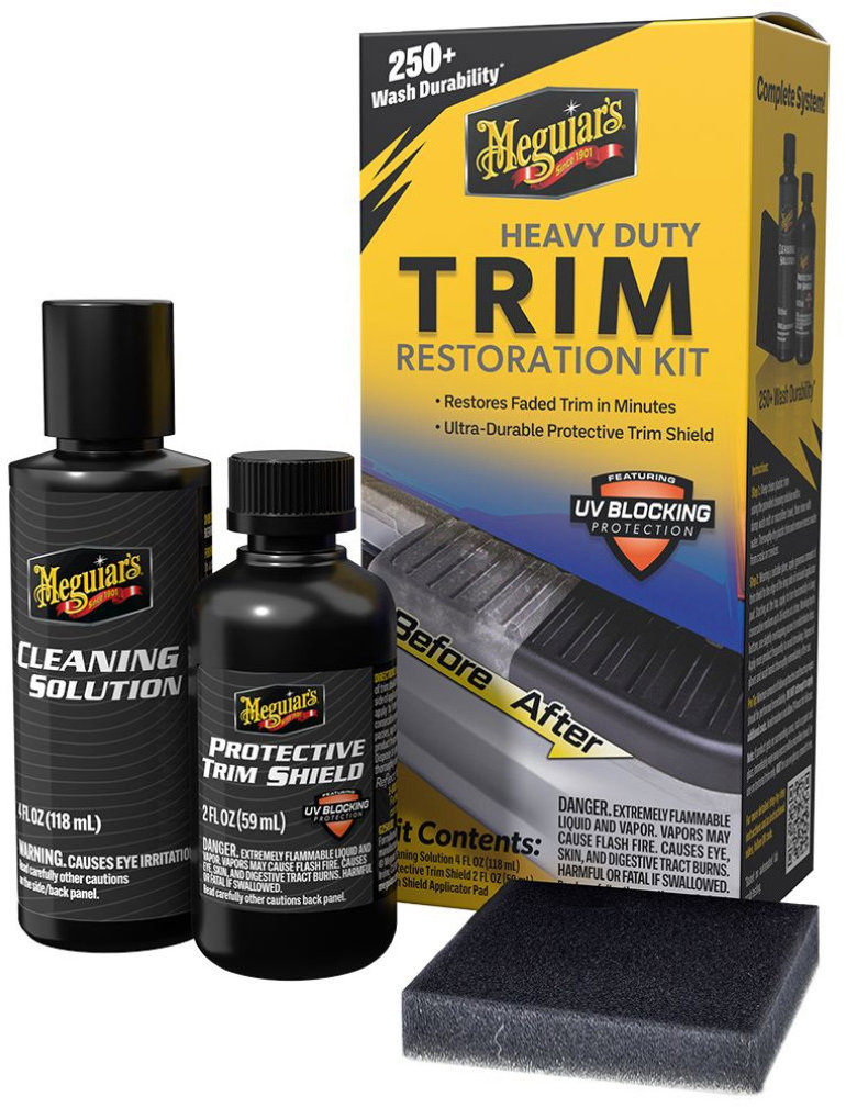 Meguiar's Heavy Duty Trim Restoration Kit – sada na oživenie a ochranu nelakovaných plastov exteriéru