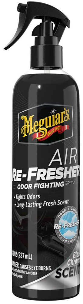 Meguiar's Air Re-Fresher Odor Fighting Spray – Black Chrome Scent – v rozprašovači, 237 ml