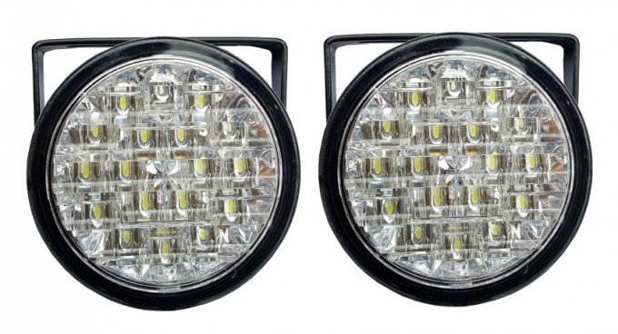 Svetlá na denné svietenie 2× 18 LED okrúhle