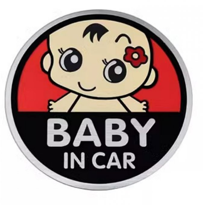 PREXIM Samolepka kovová baby in car