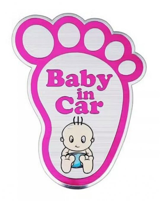 PREXIM Samolepka kovová baby in car, ružová