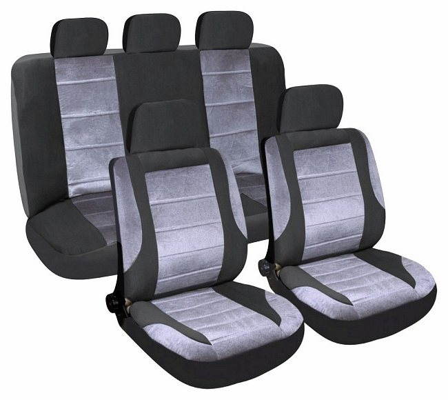 Poťahy sedadiel sada 9 ks DELUXE vhodné pre bočný Airbag