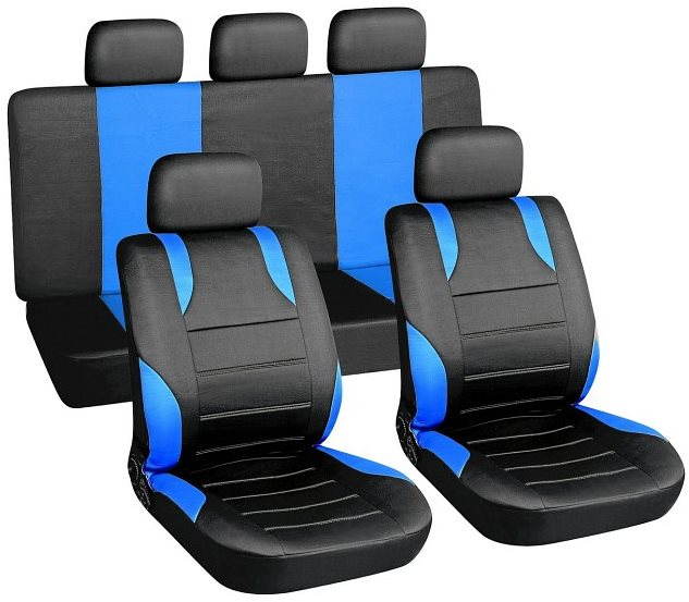 Poťahy sedadiel sada 9 ks sport vhodné na bočný Airbag