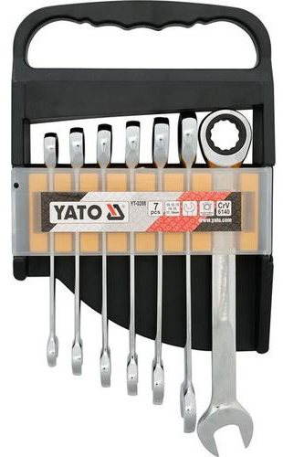 YATO Kľúče očkoploché račňové 10 – 19 mm sada YT-0208