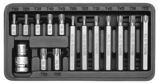 YATO Súprava bitov 15 ks TORX YT-0411