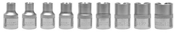 YATO Sada nadstavcov 1/2" TORX 9 ks E10-E24 YT-0521