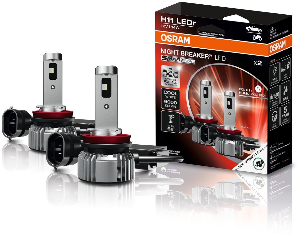 Osram Night Breaker Led Smart H11 EU homologace