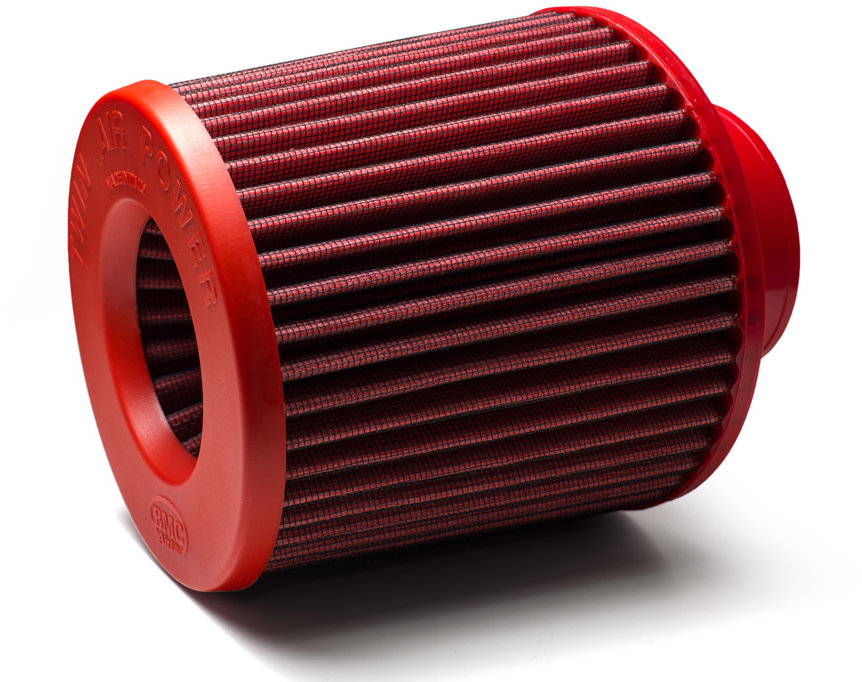 BMC Air Filters športový vzduchový filter so vstupom 70 mm, farba červená
