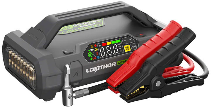 LOKITHOR Štartovací zdroj s kompresorom JA3000 PRO, 12 V, 3000 A, 46 Wh