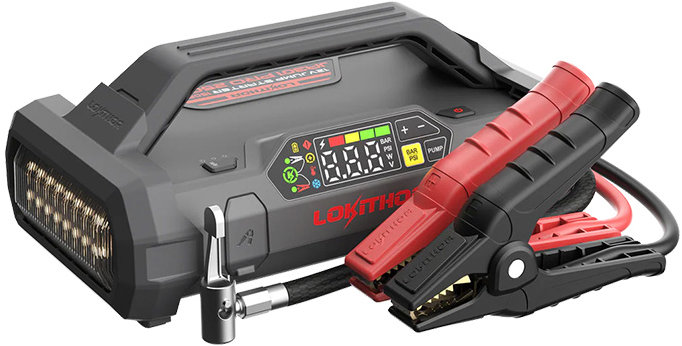 LOKITHOR Štartovací zdroj s kompresorom JA302 PRO, 12 V, 3000 A, 77 Wh
