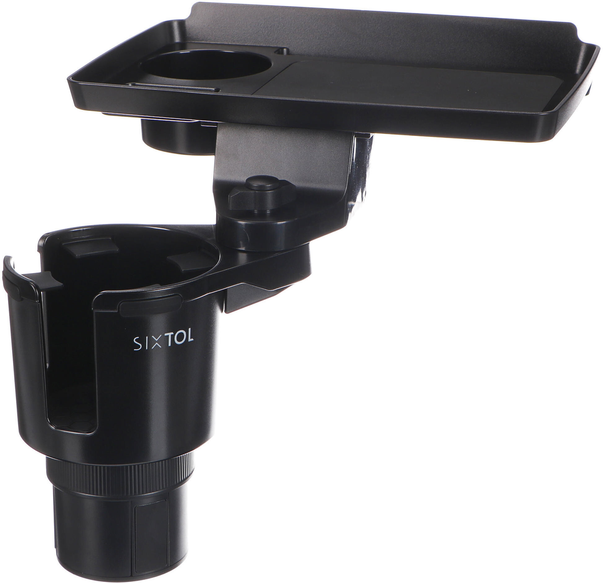 SIXTOL Multifunkčný expandér do držiaka nápojov so stolíkom do auta CAR CUP HOLDER 8