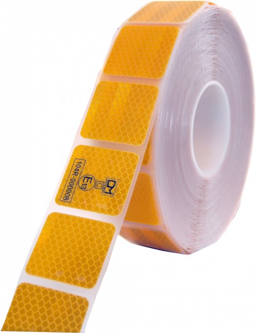 Prexim Fólia reflexná 50 mm × 50 m delená žltá