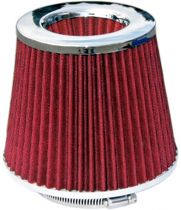 PREXIM Filter športový vzduchový červený kónický + redukcia 60 – 80 mm