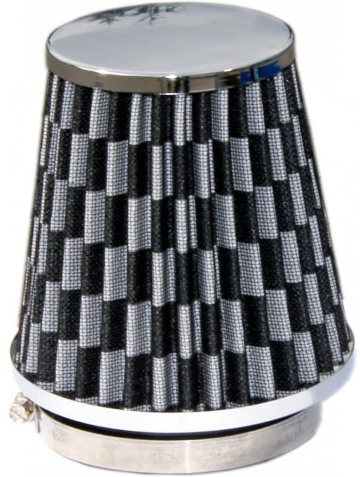 PREXIM Filter športový vzduchový chróm carbon + redukcia 60 – 80 mm