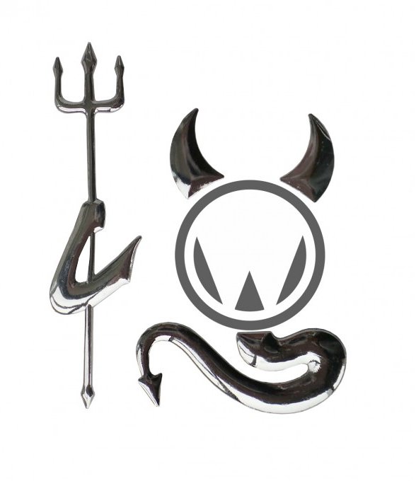 PREXIM Samolepka kovová devil