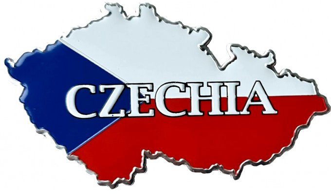 PREXIM Samolepka kovová czechia