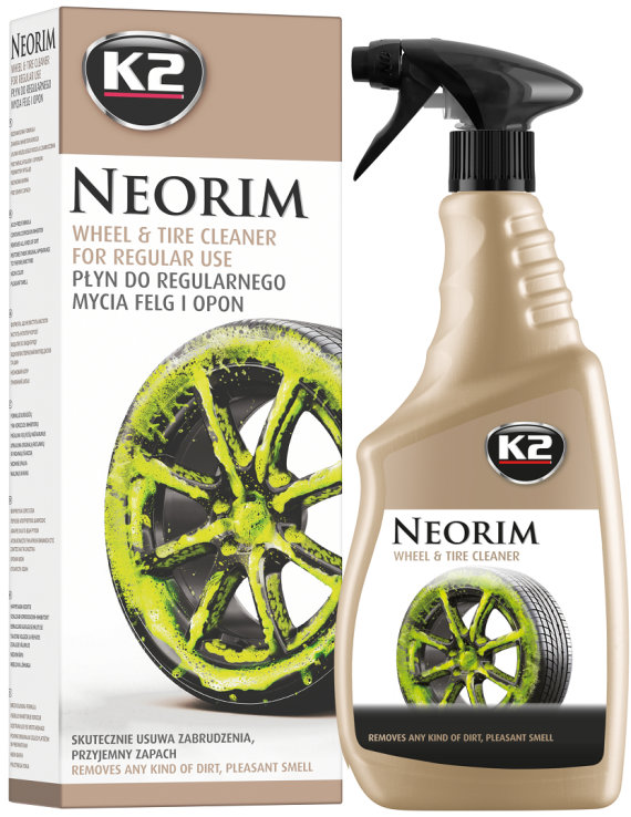 K2 GOLD NEORIM 700ml – čistič diskov a pneumatík šetrný k povrchom diskov kolies