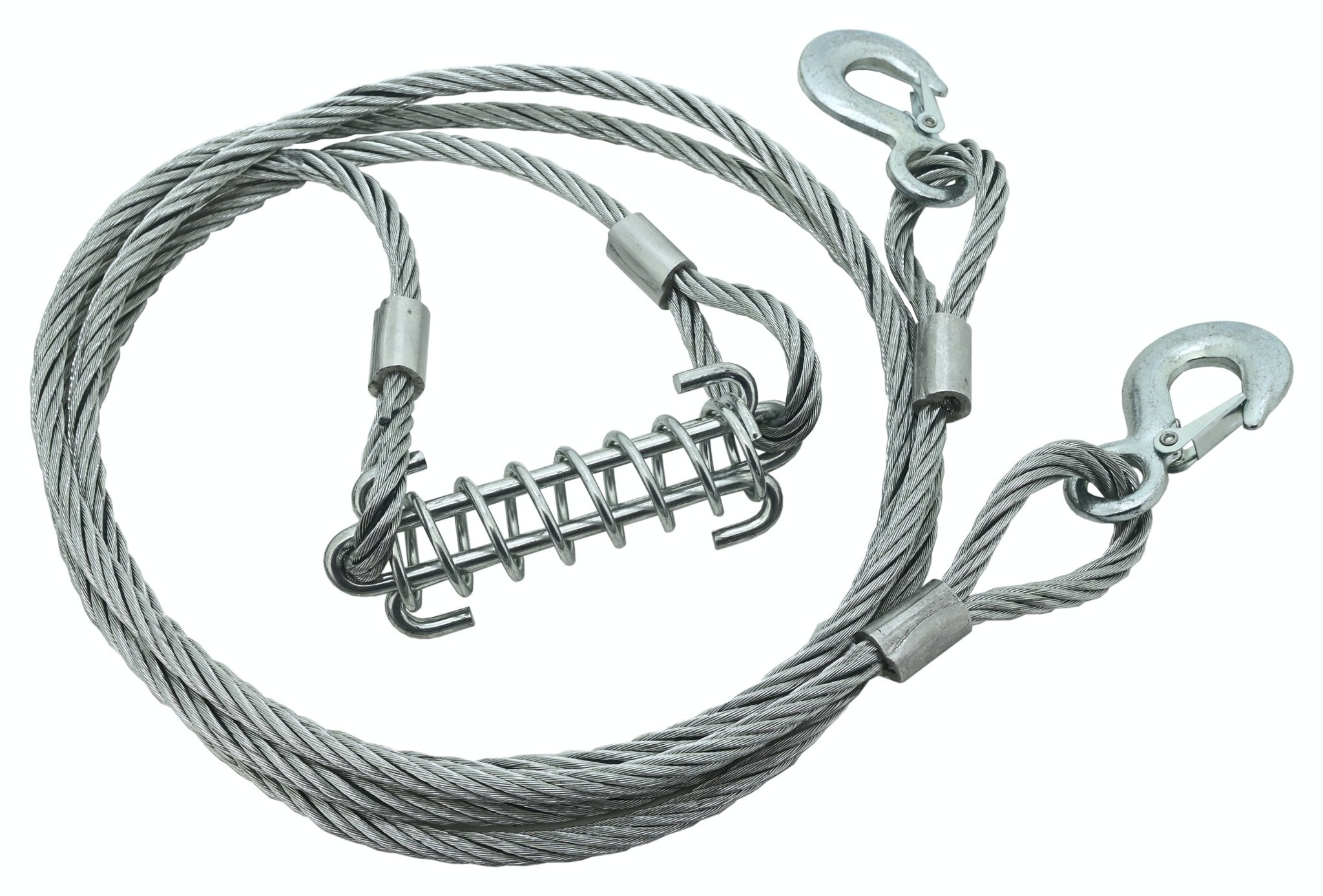 COMPASS lano vyslobodzovacie 7000 kg s karabínami, odpružené