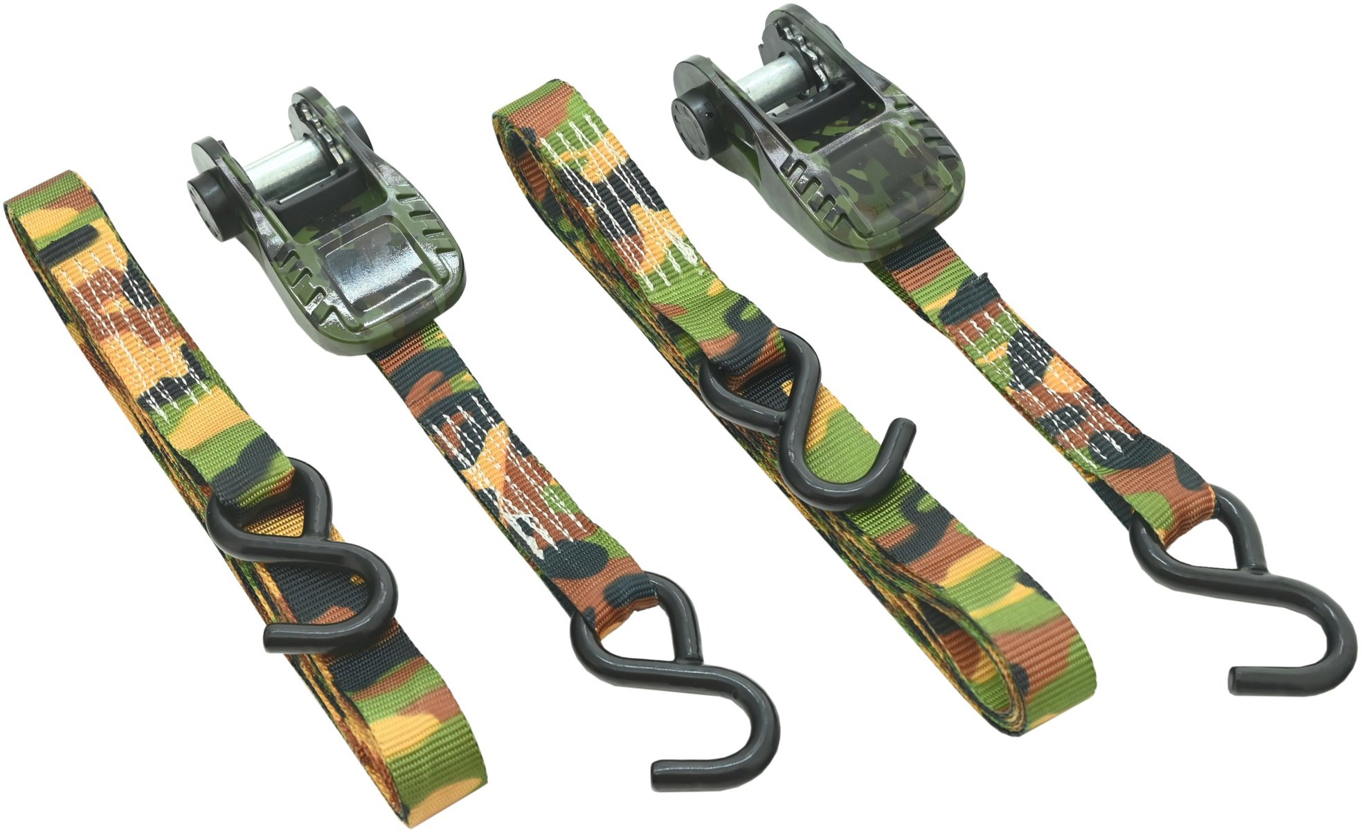 COMPASS KAMU Popruh s račňou a hákmi 2 ks, 500 daN, 25 mm × 5 m