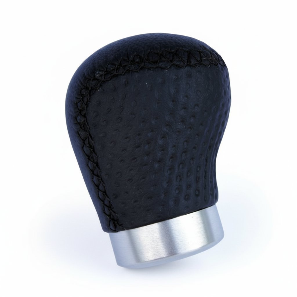 PREXIM rukoväť radiacej páky kožená dvojfunkčná čierna