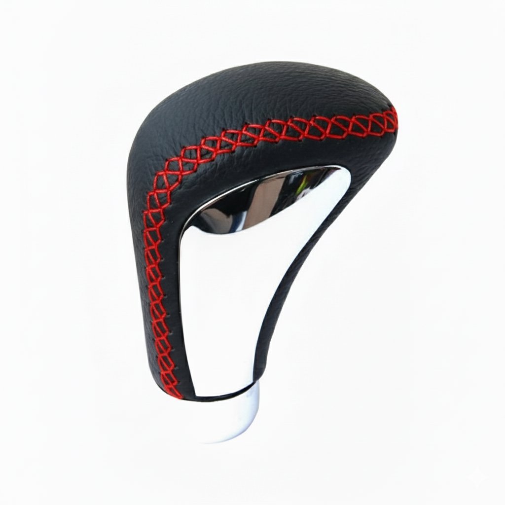 PREXIM rukoväť radiacej páky kožená sew červená