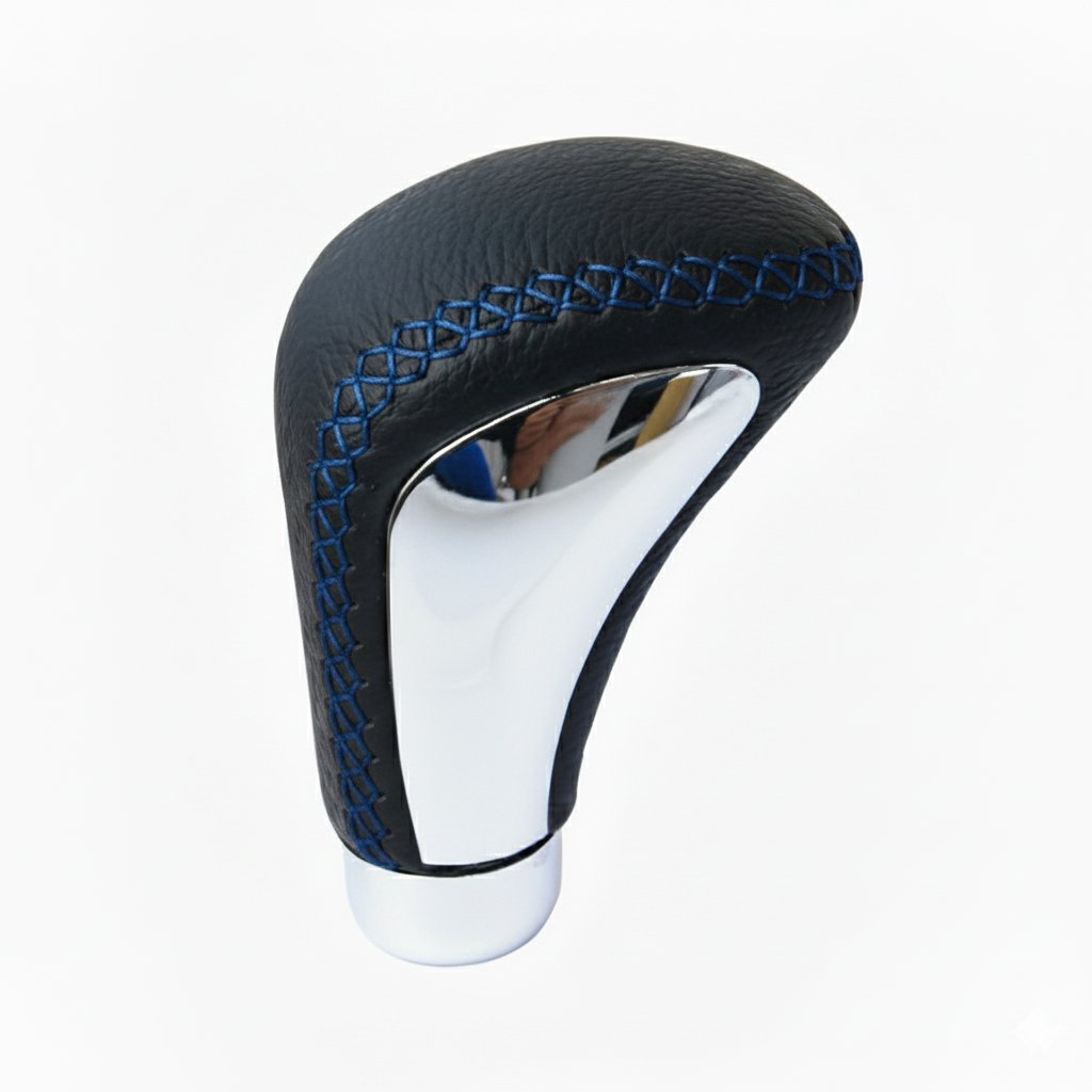 PREXIM rukoväť radiacej páky kožená sew modrá