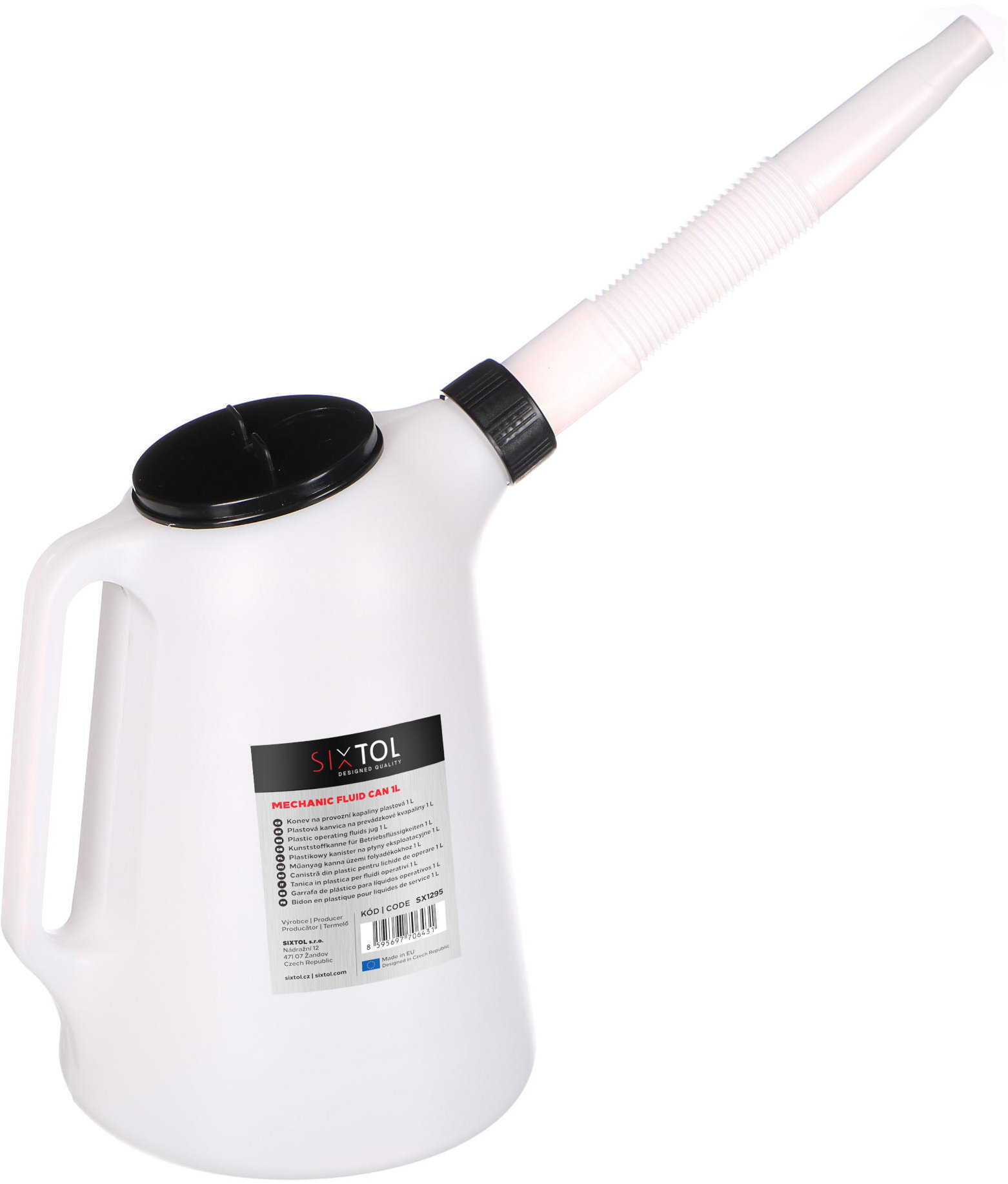 SIXTOL Kanva na prevádzkové kvapaliny plastová Mechanic Fluid Can, 1 l