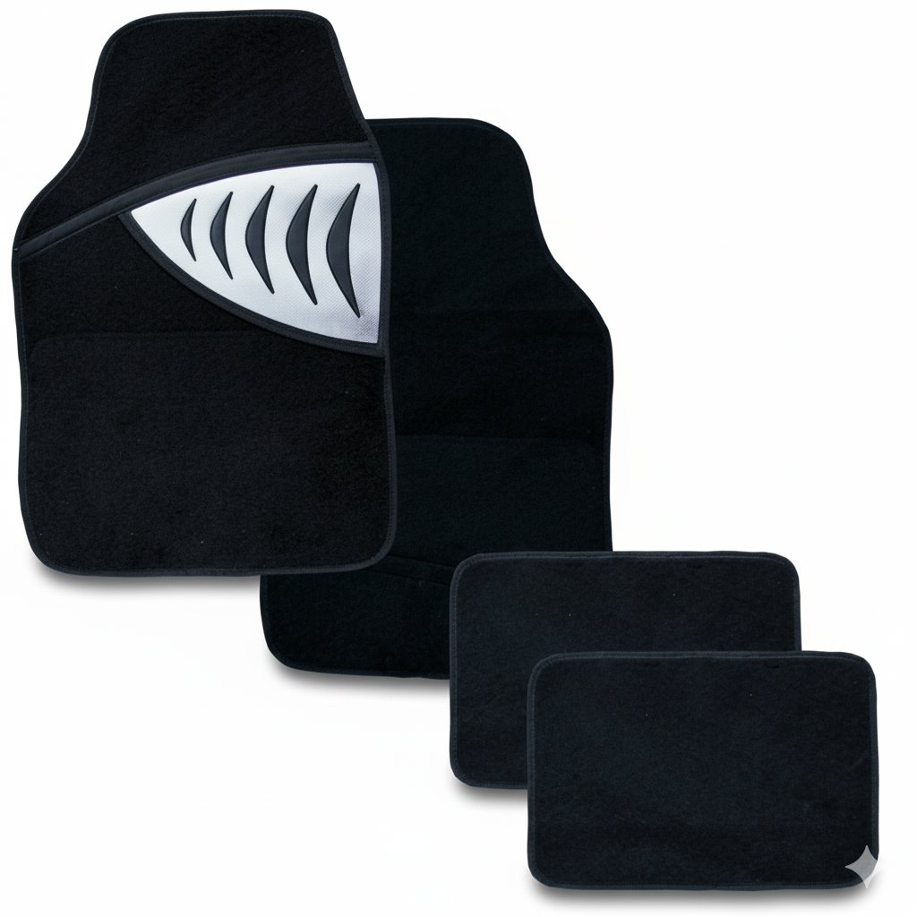 PREXIM textilné autokoberce shark, strieborné