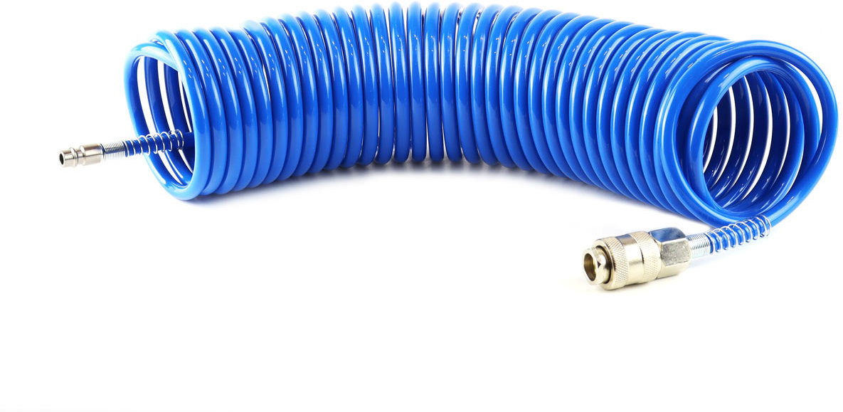 AMIO hadica vzduchová špirálová so spojkou, 10 m