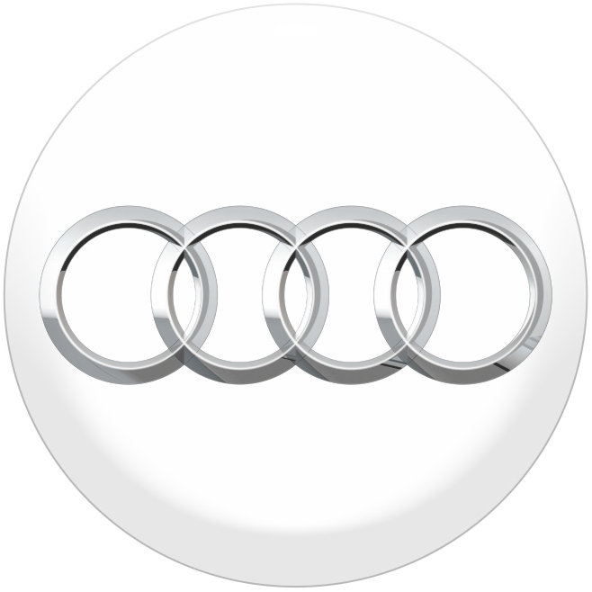 Panacea Živicové samolepky stredy kolies Audi – 4 ks