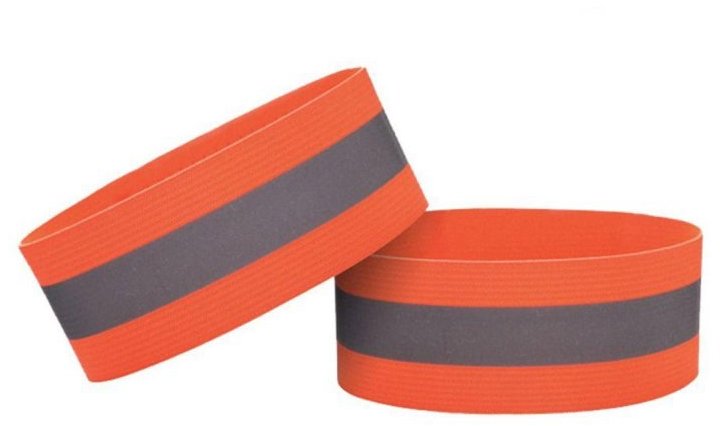 Take it shop Bezpečnostné reflexné pásky na suchý zips, oranžové