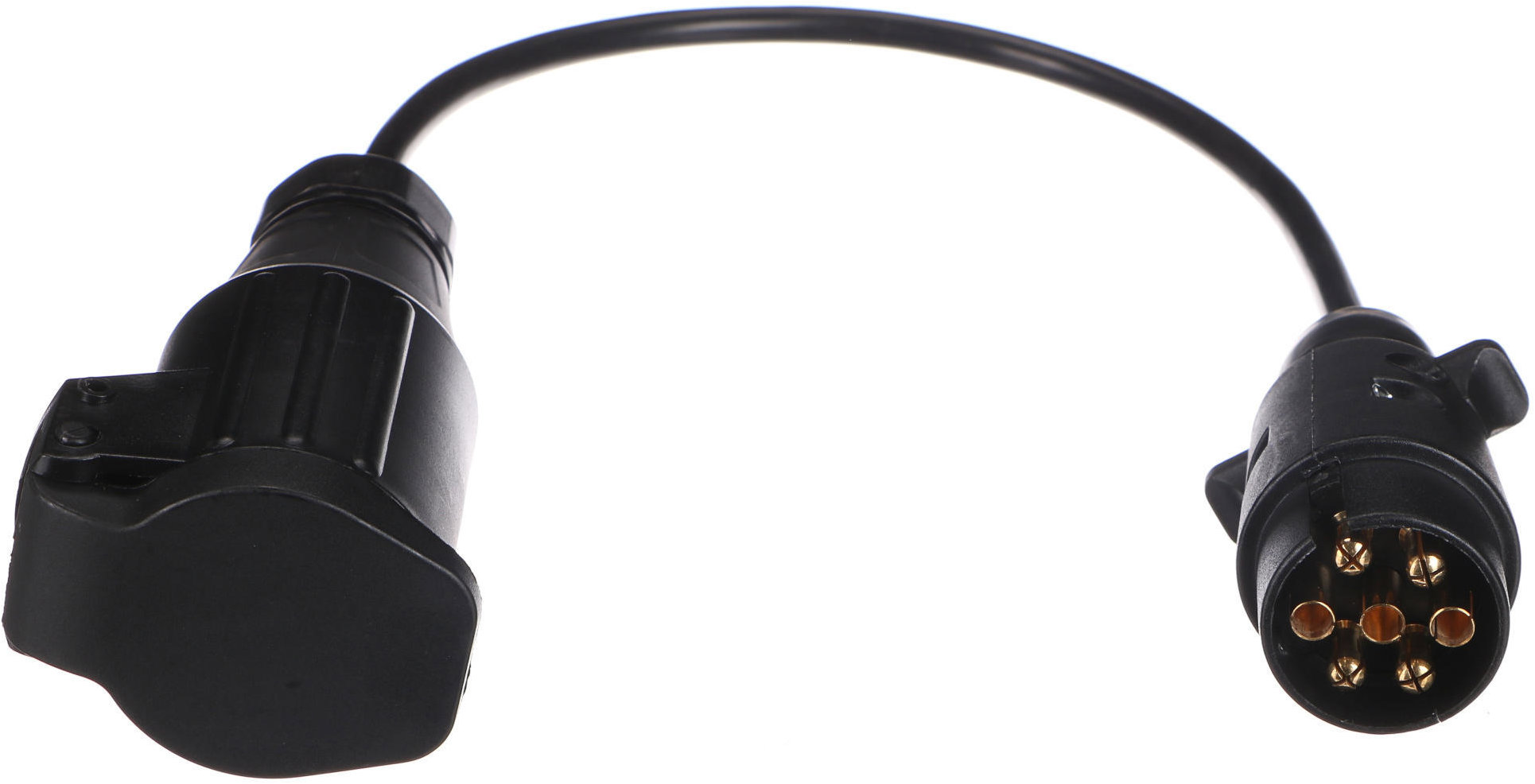 SIXTOL Trailer Cable 1, káblová redukcia zásuvky ťažného zariadenia, 7 – 13-pin, 50 cm