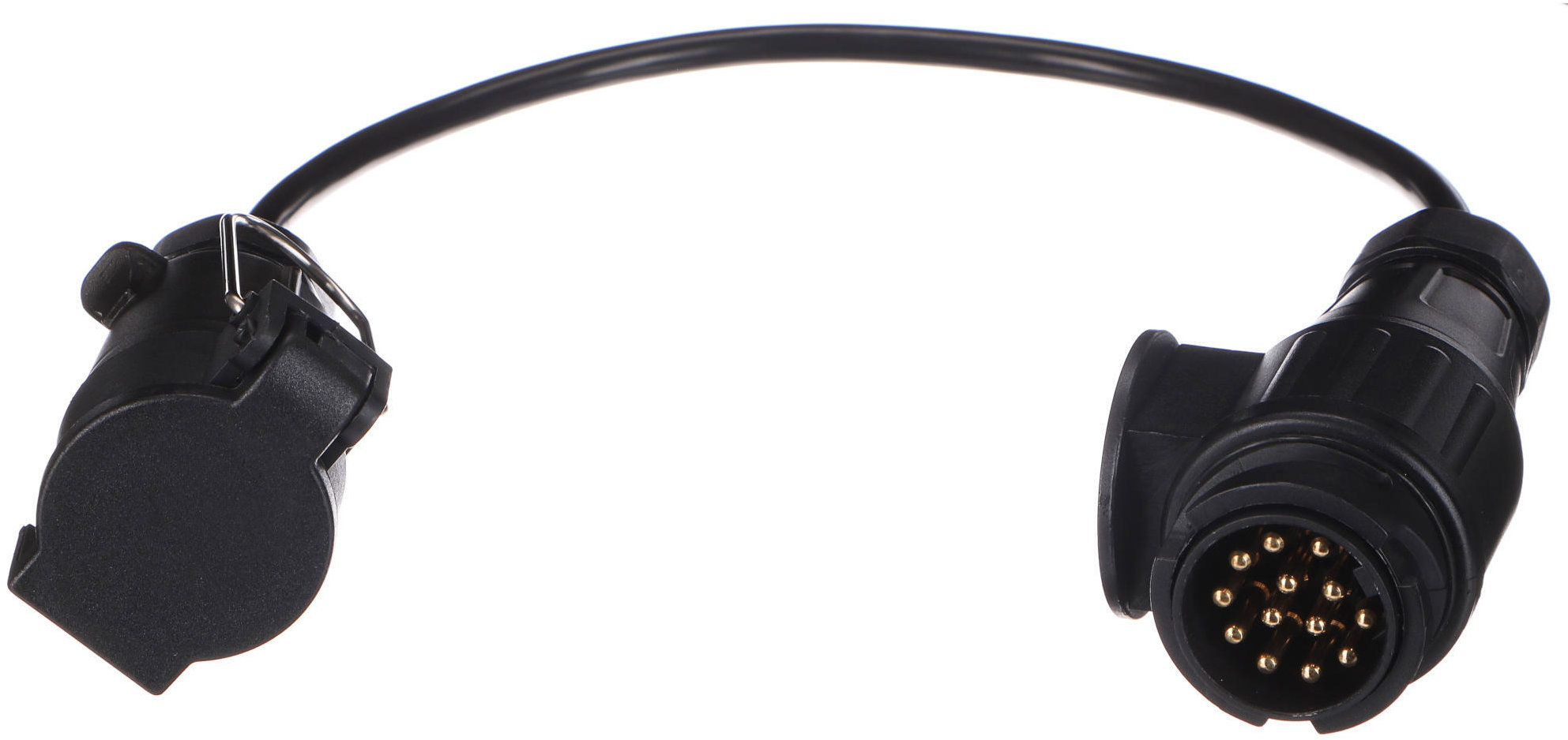 SIXTOL Trailer Cable 2, káblová redukcia zásuvky ťažného zariadenia, 13 – 7-pin, 50 cm