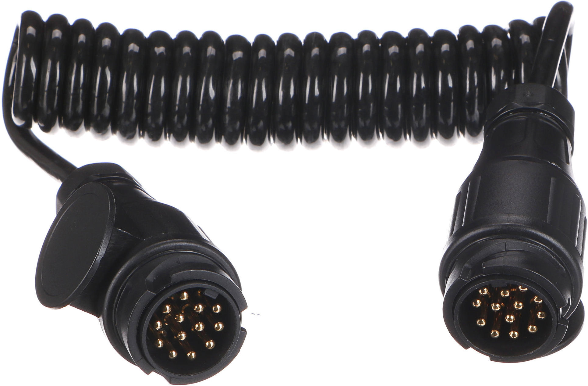 SIXTOL Trailer Cable 4, prepojovací špirálový kábel zástrčky ťažného zariadenia, 13 – 13-pin, 3 m