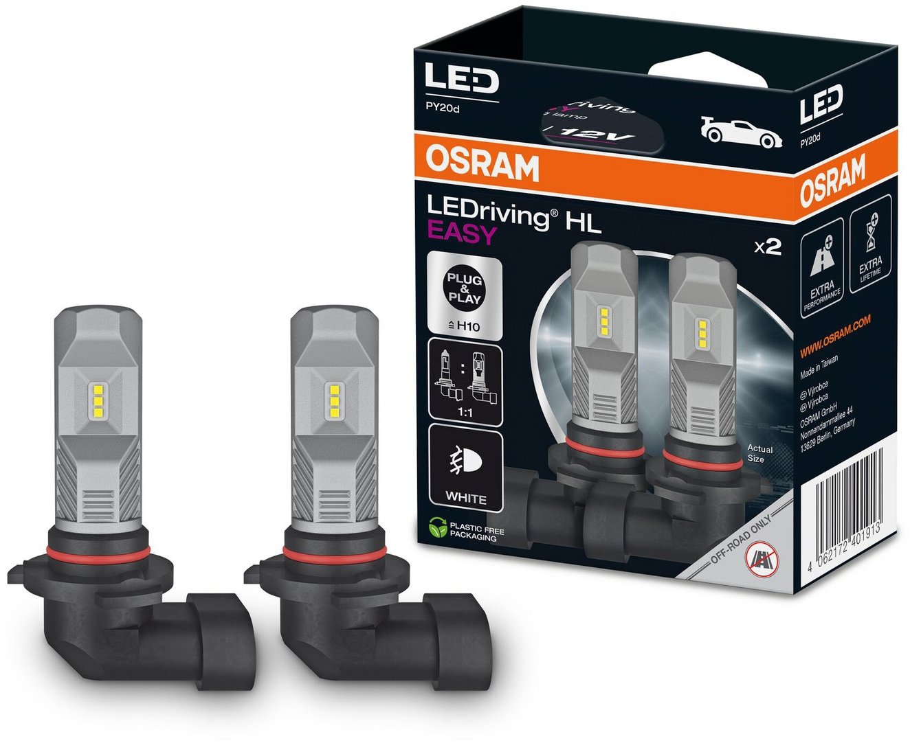 OSRAM žiarovka LEDriving FL H10, 2 ks