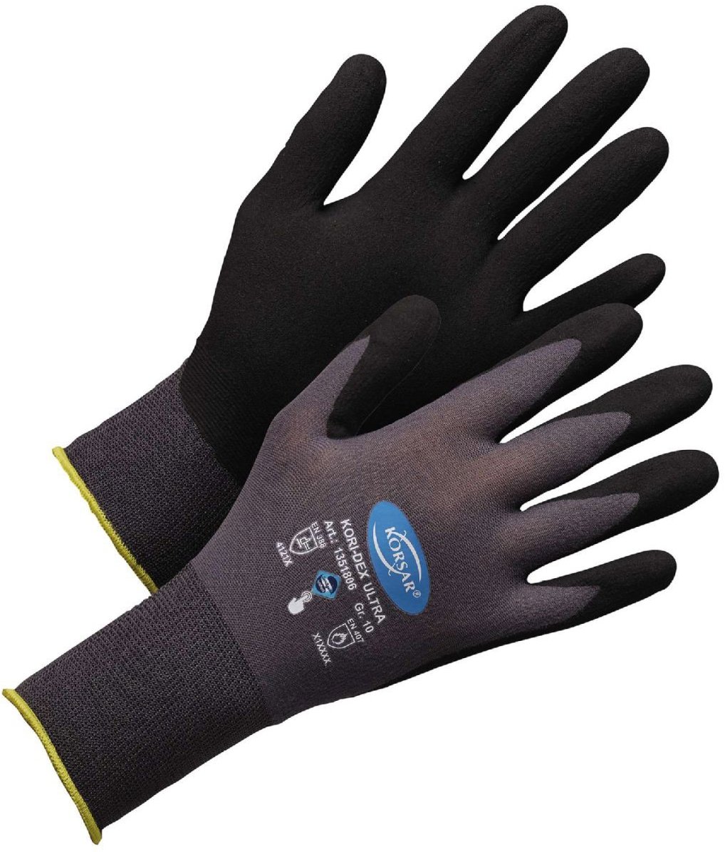 KORSAR Kori-Dex Ultra, pár, nylon, šedo-černé, vel. 8