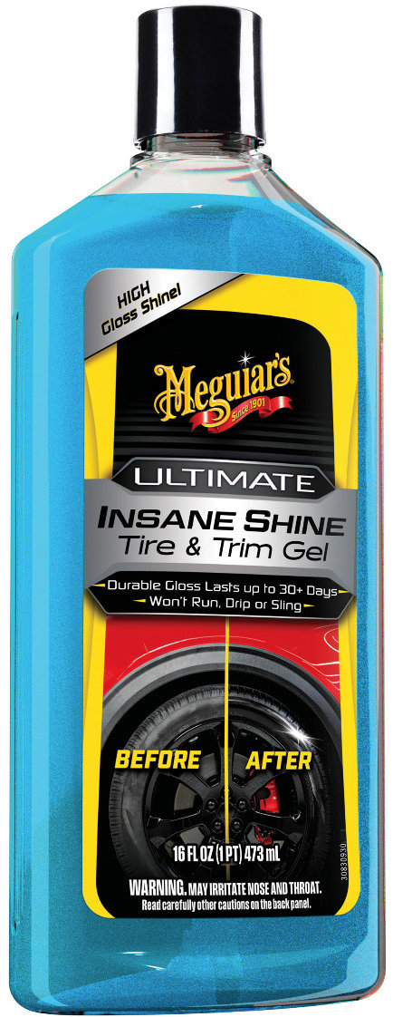 Meguiar's Ultimate Insane Shine Tire & Trim Gel – lesk na pneu a plasty, 473 ml