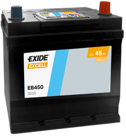 EXIDE Excell 45 Ah, 12 V, EB450