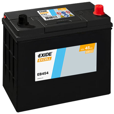EXIDE Excell 45 Ah, 12 V, EB454