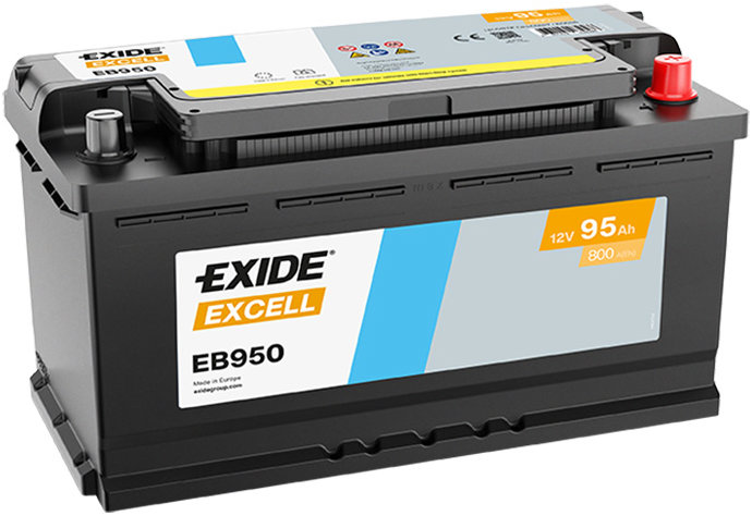 EXIDE Excell 95 Ah, 12 V, EB950