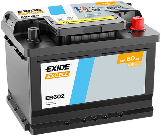EXIDE Excell 60 Ah, 12 V, EB602