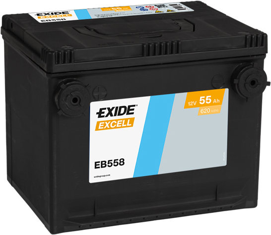 EXIDE Excell 55 Ah, 12 V, EB558