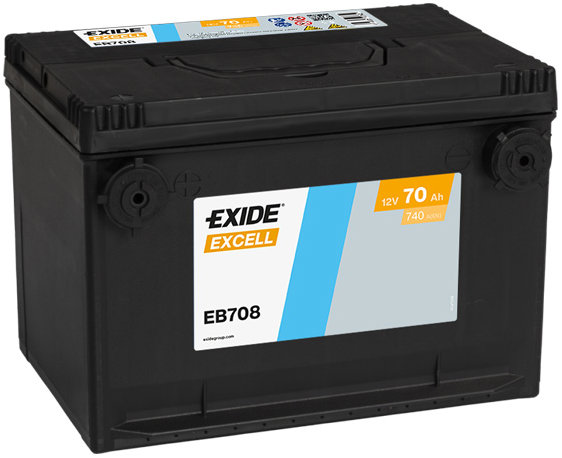 EXIDE Excell 70 Ah, 12 V, EB708