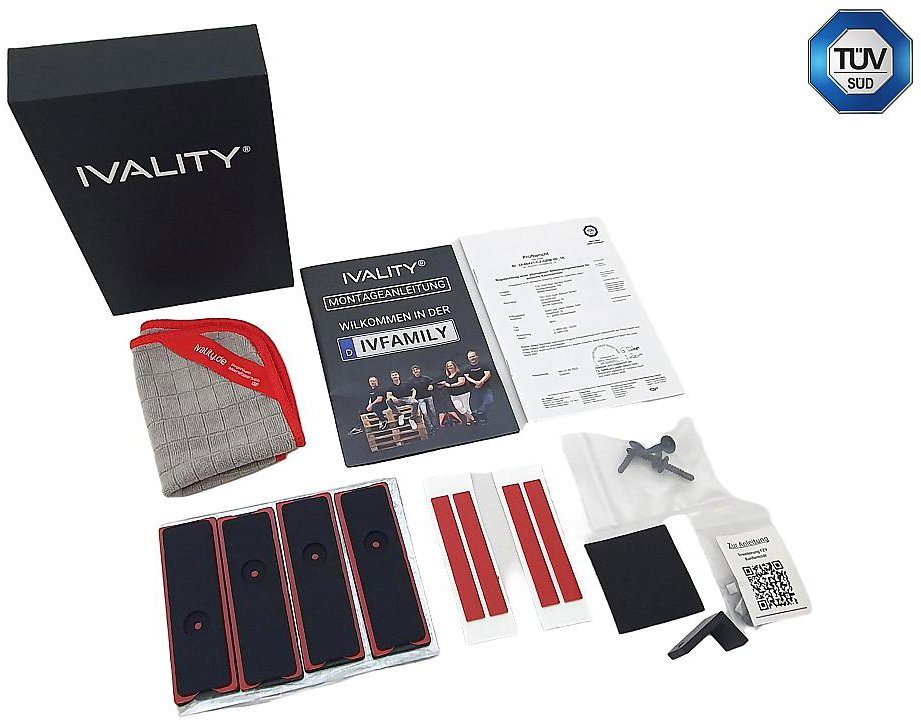 IVALITY neviditeľný magnetický držiak registračnej značky, 2 ks