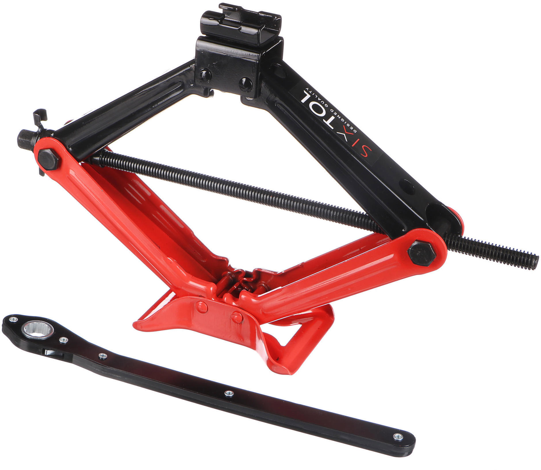 SIXTOL Nožnicový zdvihák s račňou SX SCISSOR JACK FORK 2T