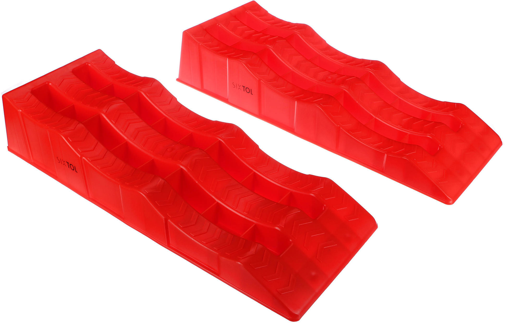 SIXTOL Nájazdové rampy pre auto MECHANIC CAR RAMP 5T, 2 ks, červené