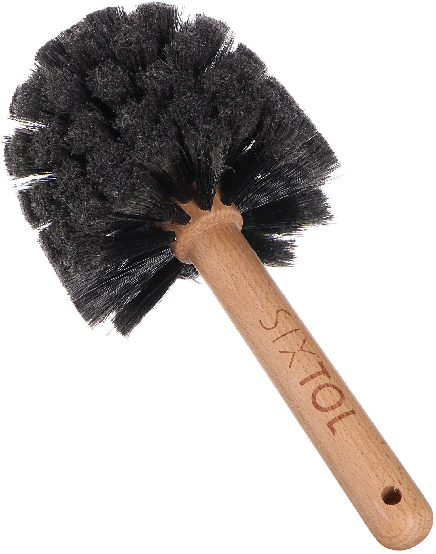 SIXTOL Okrúhla kefa na čistenie tela bicykla alebo motorky Car Detailing Wood Brush 1