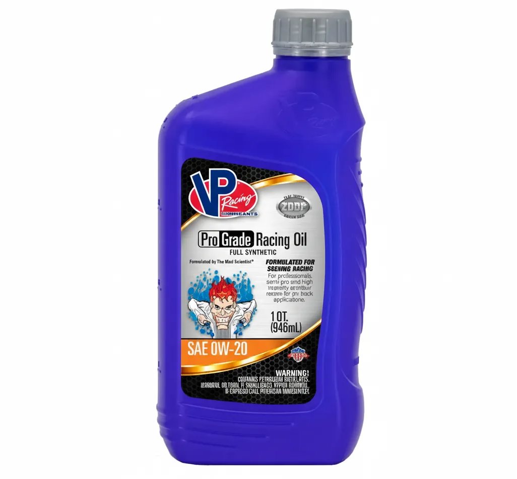 VP Racing Pro Grade plne syntetický pretekársky motorový olej SAE 0W-20, 946 ml