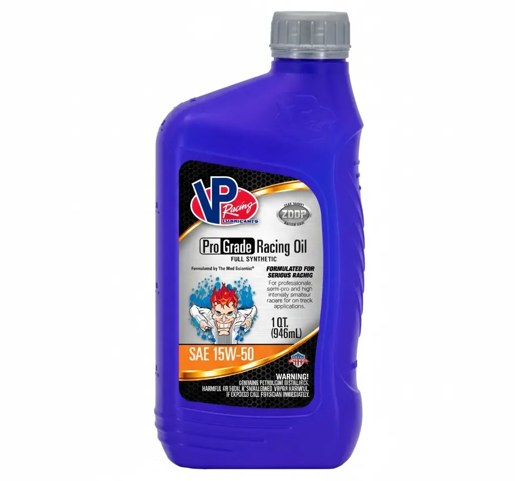 VP Racing Proffessional plne syntetický pretekársky motorový olej SAE 15W-50, 946 ml