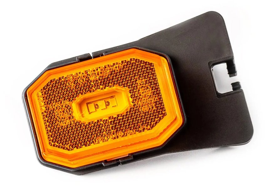 ACI pozičné svetlo LED obdĺžnikové oranžové 100 × 63 mm s odrazkou, s držiakom, kábel 0,5 m